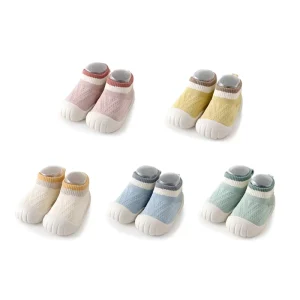 Solid Color Baby Prewalker Shoes Good Quality Knitted Anti Slip Socks for Casual Boy or Girl Infants