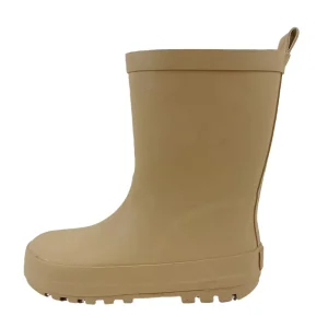 Solid Color Unisex Kids Rain Boots for Boys and Girls Handmade Natural Rubber Rain Boots for Children