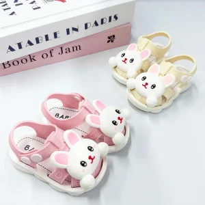 Source Factory Summer Girl’s Sandals Cute Style Indoor Outdoor Closed Toe Sandals for Kids