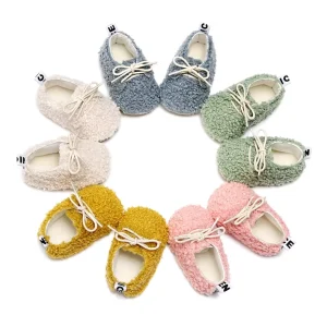 Special Design Indoor Outdoor Children Walking Shoes Winter Warm Soft Boy and Girl Toddler Shoes
