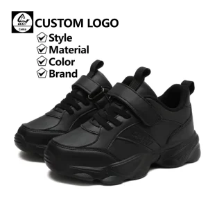 Sport of Kids Boy Shoes Size 37 Kids Boys Girls Sneakers Black and White Breathable Anti Slip School Casual
