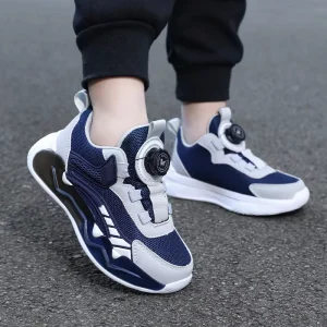 Sports Casual Walking Style Running Children Sneakers Breathable Mesh Lining Unisex Kids Sport Boys Basketball Shoes