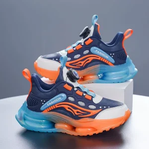 Sports Shoes for Children Boys Lightweight Kids Casual Sneakers Running Shoes Leather Upper Multi Color Options