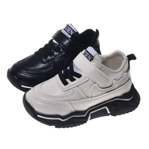 Spring Autumn Baby Children School Shoes Pu Leather Unisex Kids Sneakers