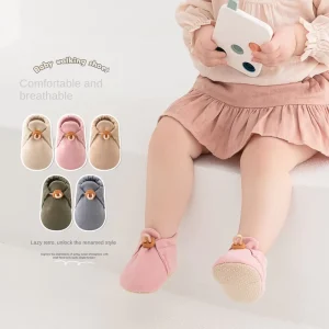Spring Autumn Baby Socks 1-year-old Boys Girls Crew Breathable Soft Sole Toddler Pre-step Non-slip