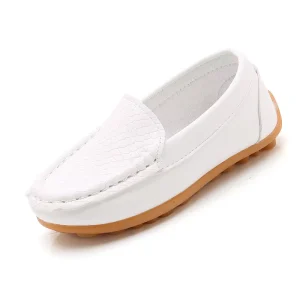 Spring Autumn Candy Color Soft Rubber Sole Kids Loafer Shoes
