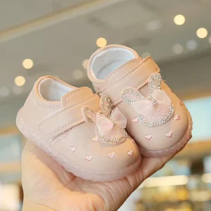 Spring Autumn Casual Shoes for Baby Little Rabbit Style Soft Bottom 0 2 Year Old Princess Learning Shoes