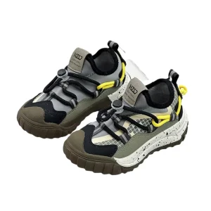 Spring Autumn Children Non-slip Walking Sneakers Kids Boys Girls Lace-up Casual Shoes Toddler Running Shoes