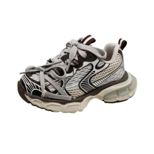 Spring Autumn Children’s Boys Girls Mesh Breathable Retro Sneakers Kid Toddler Outdoor Thick Bottom Running Sports Shoes