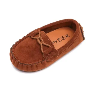 Spring Autumn Cute Loafers Kid Casual Flat Shoe Toddler Children Soft Bottom Shoe Boy Solid Color Soft Breathable Flat Shoe
