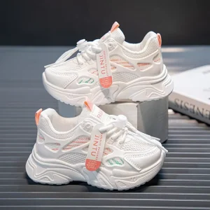 Spring Autumn Girls’ Shoes High Quality Lightweight Breathable Sneakers Children Shoes for Boys and Girls