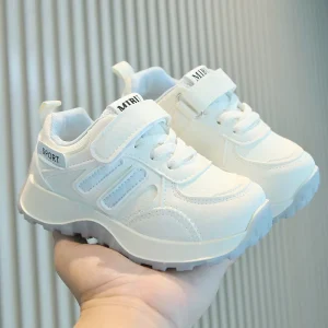 Spring Autumn Kids School Shoe Toddlers Girls PU Breathable Casual Sport Kids Shoes Boys and Girls Casual Flats Skate Shoes