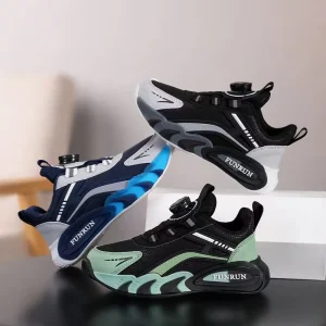 Spring Autumn New Arrival Boys’ Running Shoes Breathable Mesh Soft Sole Lightweight Children’s Sports Shoes