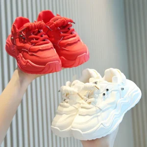 Spring Autumn New Sports Shoes for Kids Korean Style Three Colors Soft Sole Baby Casual Shoes