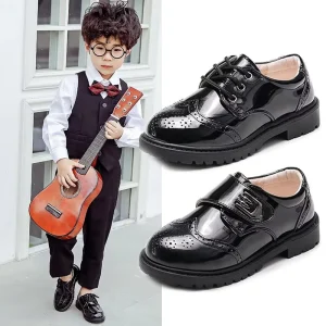 Spring Children’s Boys Leather Shoes Students Performance Shoes
