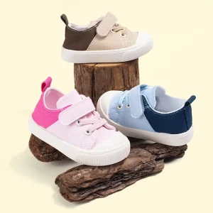 Spring Closed-Toe Canvas Shoes for Kids Soft Sole Unisex Children Shoes Lightweight Casual Shoes Bulk Order EKC5313