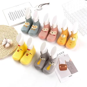 Spring Cotton Baby Toddler Shoes Non slip Animal Prints Soft Sock Shoes Floor Slippers Foot Socks for Indoor Outdoor Pre Walking