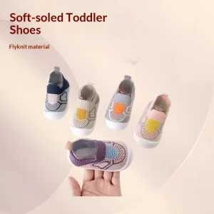 Spring Infant Toddler Unisex Ankle Shoes Korean Style for Non slip Breathable Wear resistant Soft Sole Sneakers Comfortable