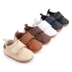 Spring Kids Casual Shoes Rubber Sole PU Baby Boy Shoes