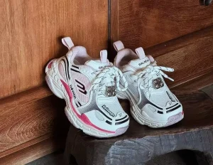 Spring Kids Chunky Sneakers Girls Breathable Mesh Sports Shoes