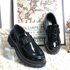 Spring Kids PU Leather School Performance Shoes Soft Sole Princess Dress Shoes for Girls for Summer Use