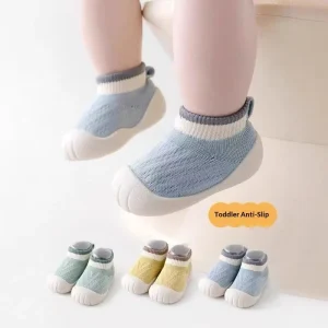 Spring New Baby Walking Shoes 0 3 Years Soft Sole Breathable Infant Indoor Anti Slip Cool Proof Floor Socks Knitted