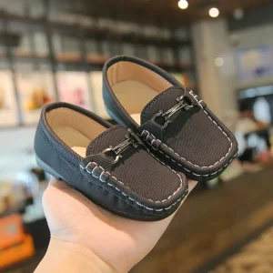 Spring New Boys Casual PU Leather Shoes Formal Uniform Slip On Loafers Dress Shoes