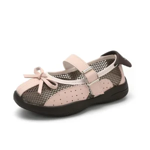 Spring New Little Girl Shoes Soft Leather Single Shoes Princess Soft Soled Large Children’s Leather Shoes