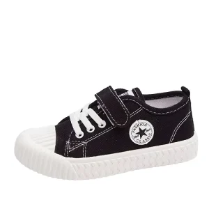 Spring New Style Baby Canvas Shoes Children Biscuits Bottom Breathable School Unisex Performance Single Students Shoes