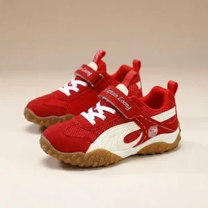 Spring New Track Field Shoes for Kids Boys Girls Non slip Sneakers with Soft Bottom Breathable Running Shoes for Child