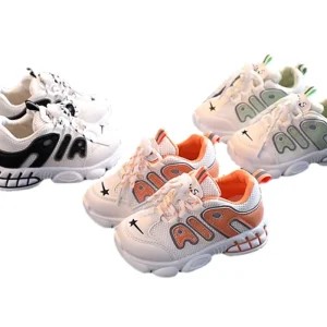 Spring Summer Baby Boys Girls Sport Shoes Kids Sneakers Children Soft Bottom Breathable Running Shoes Size 21 30