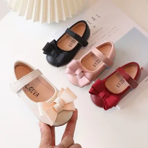 Spring Summer Children Bow Wedding Party Dress Girls Princess Cute Fashion Comfortable Kids Shoes