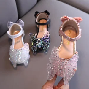Spring Summer Children Princess Dress Shoes Toddler Kids Soft Sole Bow Sandals