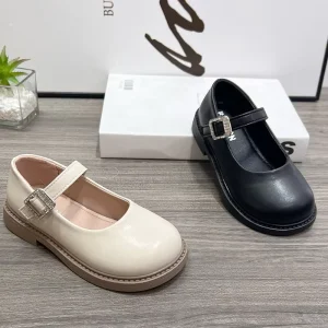 Spring Summer Latest Fashion Simple Casual Kids Dress Shoes Anti-slip Outdoors Comfortable Soft Soled Princess Shoes