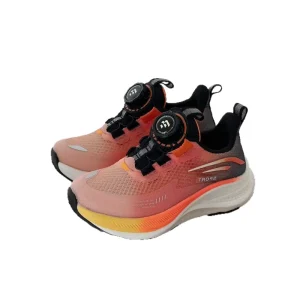 Spring Summer New Children’s Ankle Single Mesh Breathable Rubber Outsole Swivel Buckle Lightweight Basketball Shoes for
