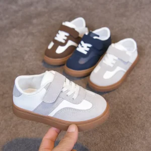 Spring Summer New Childrens Sneakers Lightweight Velcro Closure Ankle Low Top Casual Training Shoes for Boys Girls Shoes