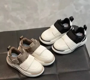 Spring Summer Unisex Baby Kids Children Casual Sport Walking Shoes Hook Loop Closure Anti-Odor PU Upper EVA
