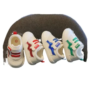 Spring Summer Wholesome Soft Sole Outdoor Sneakers Kids Newborn Baby Boys Girls Breathable Casual Cotton Mesh Crib Shoes Leaves