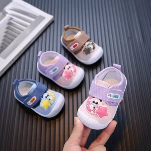 Spring and Autumn Baby Shoes 0 2 Years Old Soft Sole Toddler Shoes Cartoon Rotating Shoes for Boys and Girls