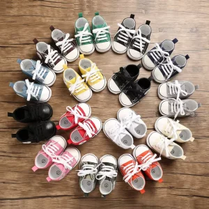Spring and Autumn Baby Shoes Fashion Sequin Soft Sole Casual Shoe Children’s Canvas Non slip Toddler Shoes