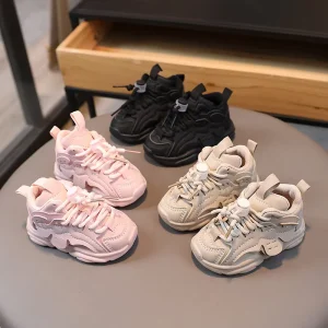 Spring and Autumn Baby Toddler Shoes 1 to 2 3 Years Old Children Sports Shoes Non slip Soft Sole Shoes Breathable