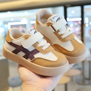Spring and Autumn Boys Sports and Leisure Board Shoes Girls White Shoes Soft Sole Baby Dress Children Kids Shoes