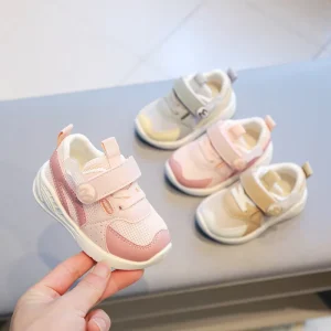 Spring and Autumn Breathable Kids Walking Casual Shoes Baby Boy Soft Non Slip Baby Toddler Walking Shoes
