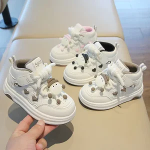 Spring and Autumn Children’s Fashion Cartoon High Top Outdoor Casual Shoes Boys and Girls Soft Soled Comfortable Sneakers