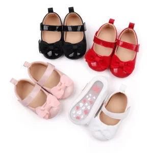 Spring and Autumn Girl Baby Shoes Lovely Shoes for Baby Girl 1 Year Bow Walking Shoes Baby Girl