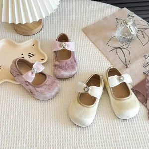 Spring and Autumn Korean Style Girls’ Performance Children’s Princess Shoes Anti Slip Lightweight Flat Shoes