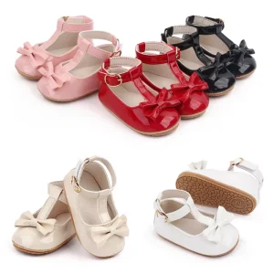 Spring and Autumn Newborn Toddler Shoes Cute and Beautiful Baby Shoes Girl 6 to 12 Months Fashion Bow Princess Shoes