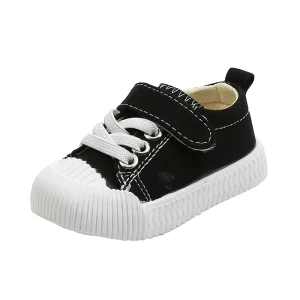 Spring and Summer Children’s Canvas Shoes Against Color Casual Shoes Rubber Soft Soled Student Shoes Boys and Girls