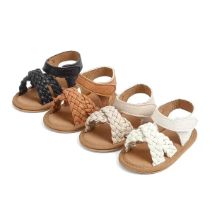 Spring and Summer Sandals Baby Shoes Woven Straps Baby Walking Shoes