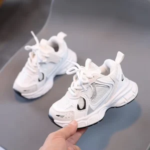 Spring and autumn children’s sports shoes mesh breathable student running shoes for boys and girls